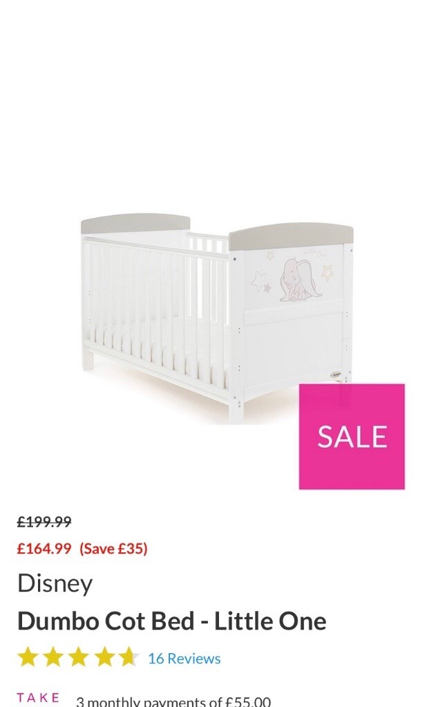 dumbo cot bed